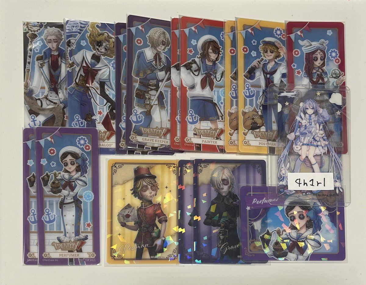4h1rl's tweet photo. 交換 買取 譲渡 第五人格 タワーコラボ the tower Picharm ピクチャーム クリアカード しおり

求：1枚目ホロ（各1）、定価＋送料

譲： 2-3枚目or定価＋送料

ホロ同士は1:1、その他は当方複数:1可能です。1枚目ホロは買取もしております。希望額記載の上リプライお願いいたします。 https://t.co/736QMsNt71