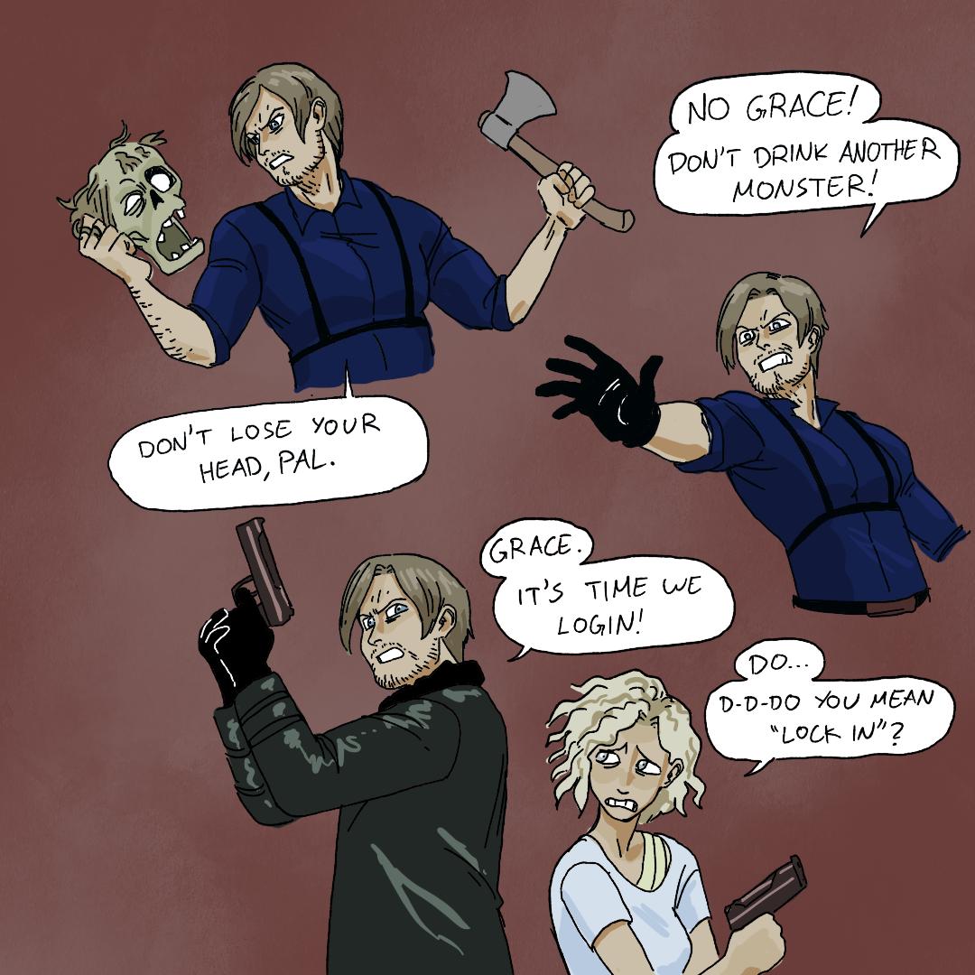 piskoulis's tweet photo. Love (watching playthroughs of) this game!!

#residentevil9 https://t.co/TclVH18G3p