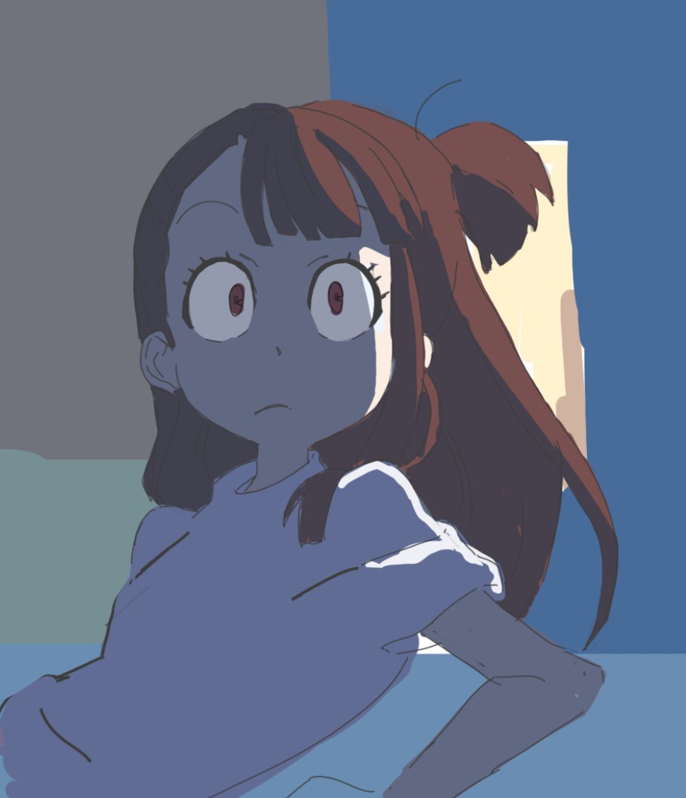 Akko drawn from reference