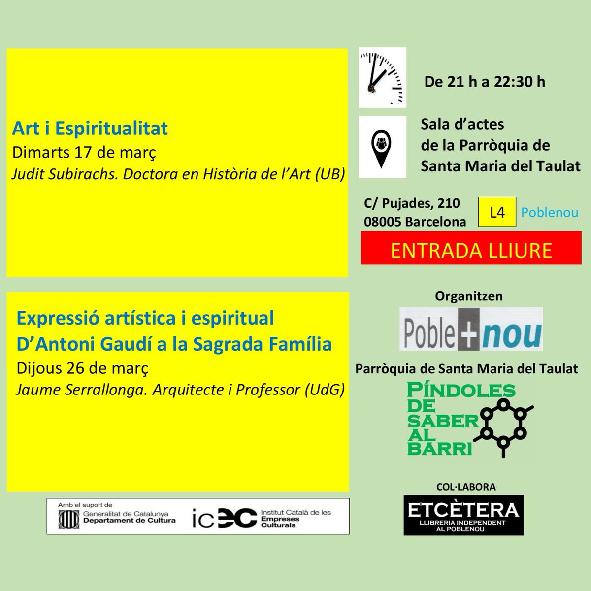 ETCÈTERA, llibreria independent al Poblenou tweet media