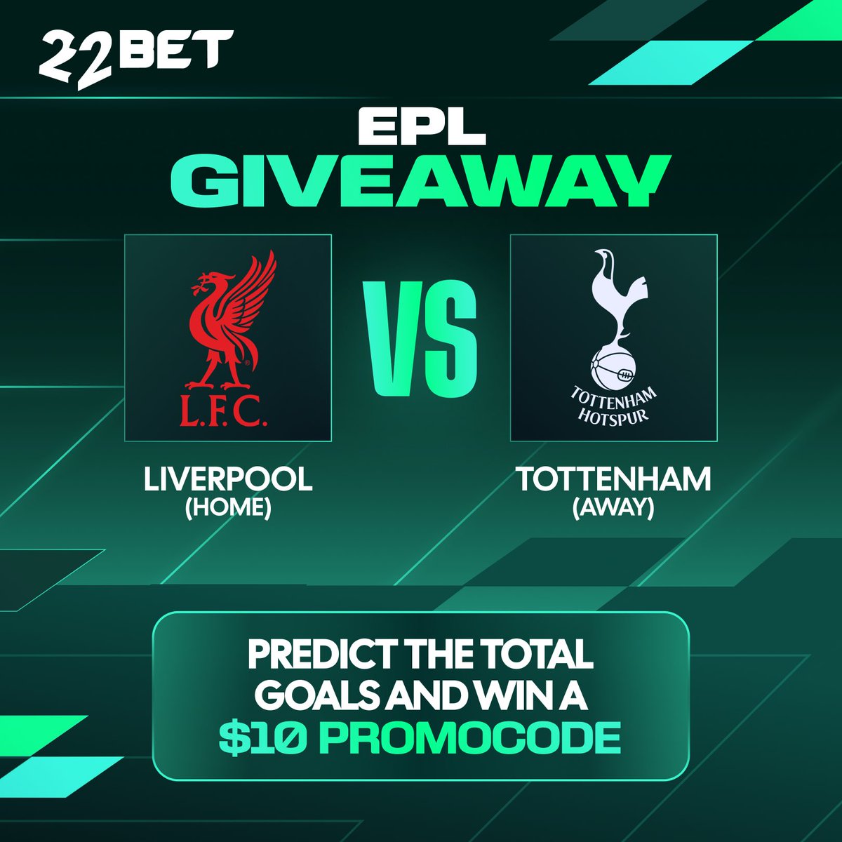 Giveaway Time! 🔥

How many total goals will be scored in this game? 👀
🎁 Predict correctly and win a $10 FREE BET!
To enter:
✔️ Follow our page
✔️ Like this post
✔️ Share/Retweet
✔️ Drop your total goals prediction in the comments

T&amp;C Apply