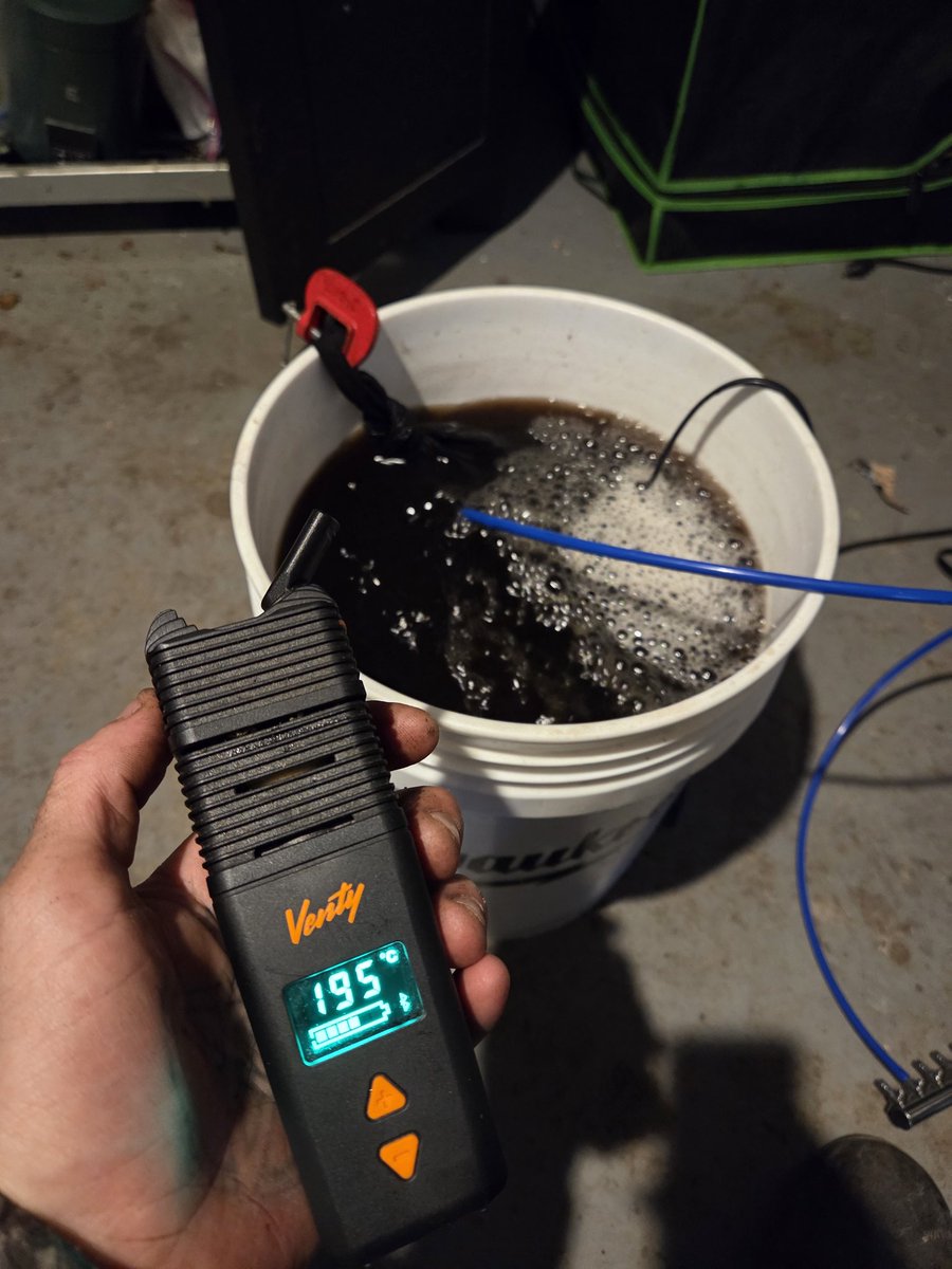 GScott67284's tweet image. Vaping some Detroit Runtz 🍬🍭 and making some tea 🍵 for my organics 🌿. It's usually Athena Pro I'm mixing so this is a cool change of pace. 
#organic #composttea #recharge