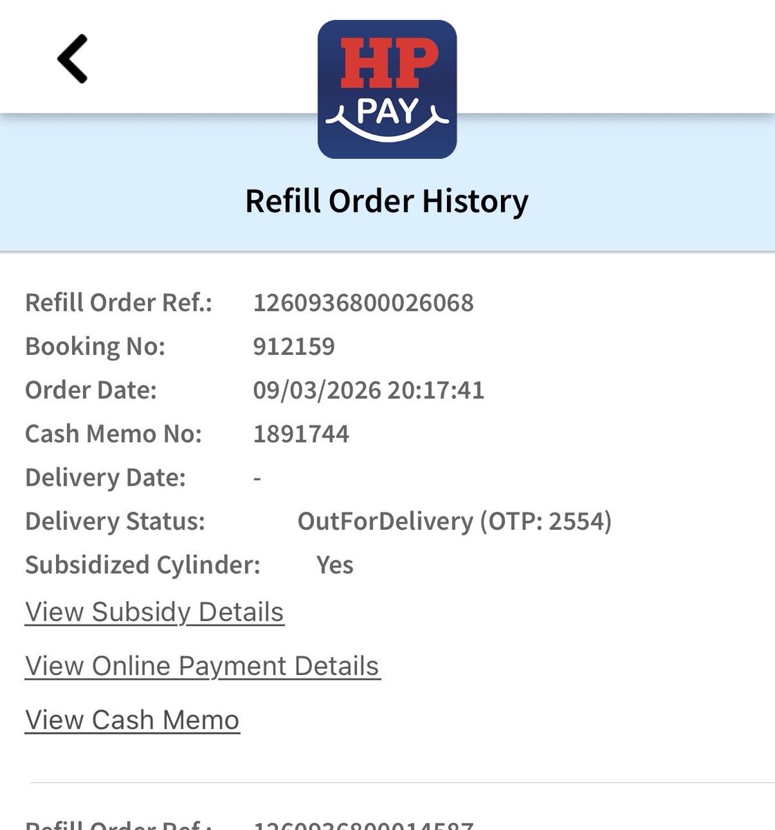 mohittraj's tweet photo. @HPCL Abhi tak delivery nhi huyi hai https://t.co/P3iteAMR9j