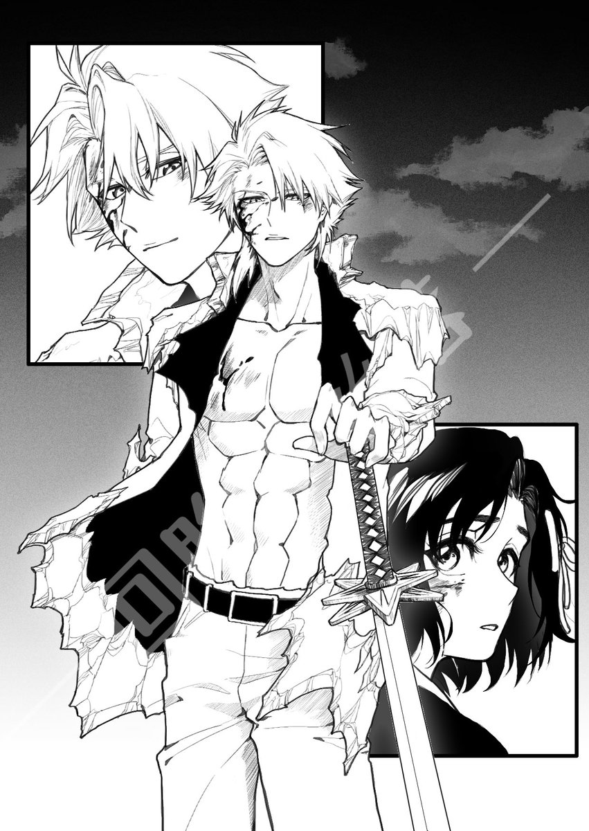 Shirley_Liujh's tweet photo. 一个血战结尾的脑洞设想
#BLEACH
#日雛 
#HitsuHina https://t.co/h53gwi5q9Y
