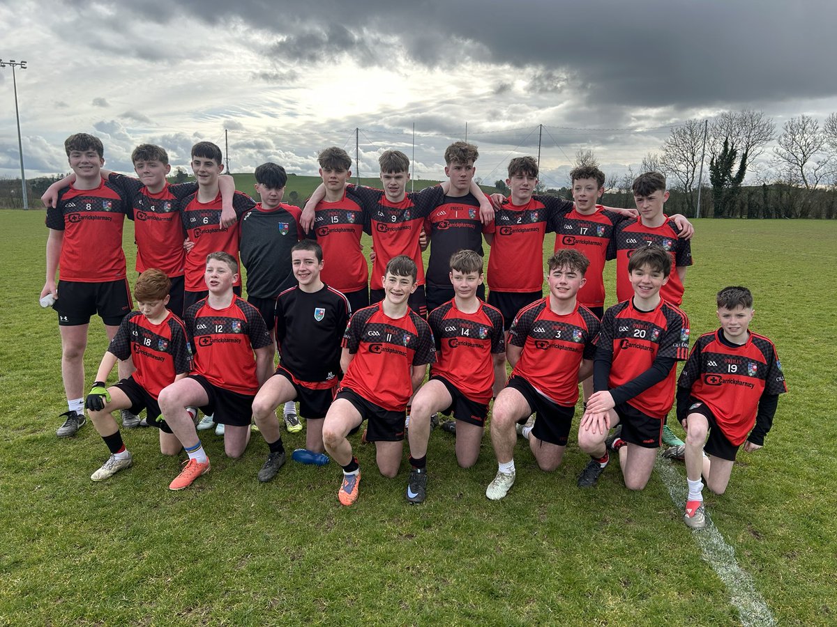 Well done to our U-15 team &amp; management on winning the County U-15 Feile Div 3 title in Cloughan today. We will now go on to represent Monaghan in Ulster in a few weeks time 💪🔴⚫️