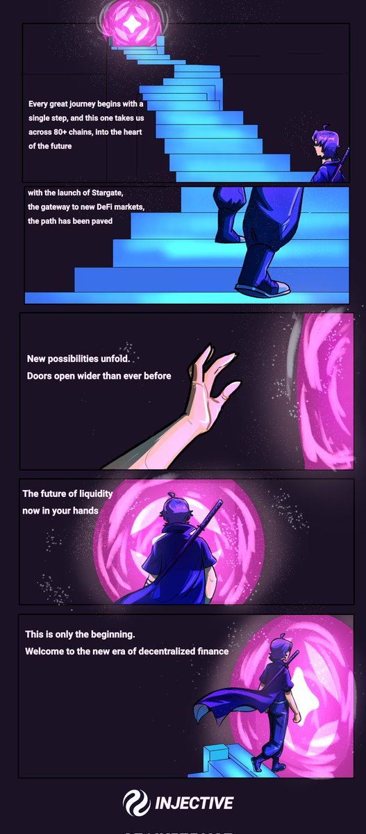 80+ chains. One Stargate. Infinite possibilities. 

​The era of fragmented liquidity is over. Welcome to the heart of the future on Injective.