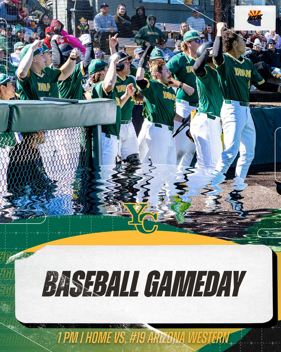 OleRuff6's tweet image. YAVAPAI GAMEDAY!

Day 2 of @YavapaiBaseball  vs. Arizona Western

First pitch at 1 pm

Limited replicas of today's uniform will be sold at the concessions, grab them while they're hot!

#GoRiders