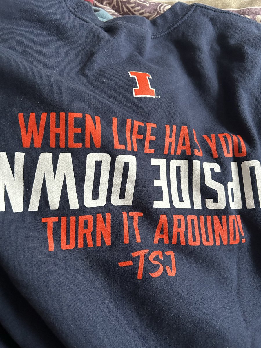 illini77's tweet photo. My shirt for today. I strongly suggest it be the practice jersey all week. @IlliniMBB @CoachUnderwood #Illini https://t.co/fIBU7C2GJQ