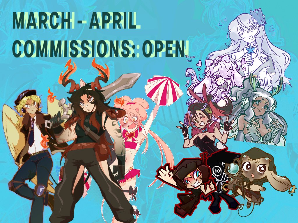 didn't feel like making a super cool graphic this time around sorry!

anyways, im available again for work yay! everything can be found on #vgen so check it out if interested!

♻️+❤️'s appreciated!