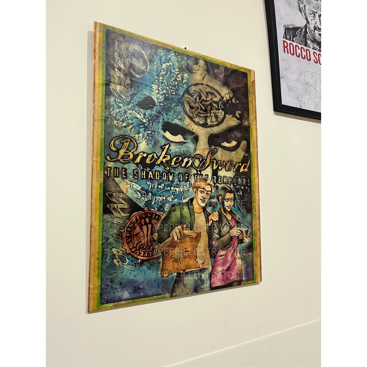 Poster illustration 🎨
Paper vintage ☕️ 

#brokensword  #brokenswordtheshadowofthetemplars 
#brokenswordreforged  #art #georgestobbart