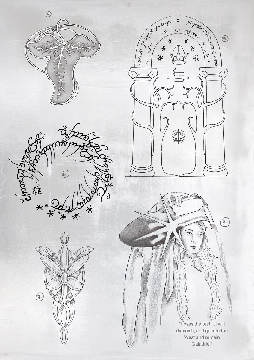 Diseños que hice de LOTR <3  escríbeme si quieres alguno (IG: paola.esquivel____)