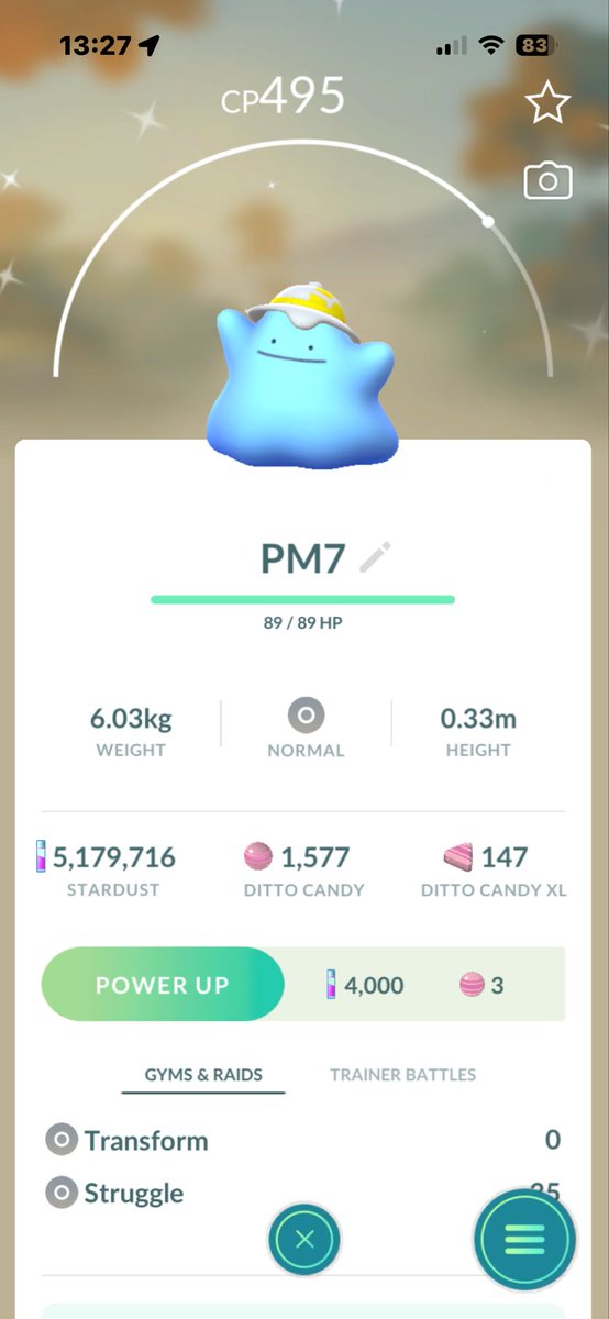 acasey62's tweet photo. @PM7John was watching your new video and caught a shiny pokopia ditto! https://t.co/bQjH5adWsL