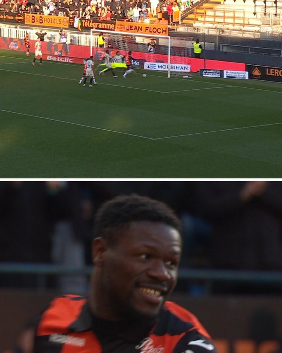 lnstantFoot's tweet photo. Aiyegun Tosin REDONNE L’AVANTAGE à Lorient face au RC LENS ! 🇧🇯⚽️

Les Lorientais mènent 2-1 désormais. 

📸 (@RMCsport) https://t.co/ryPyrXa18v
