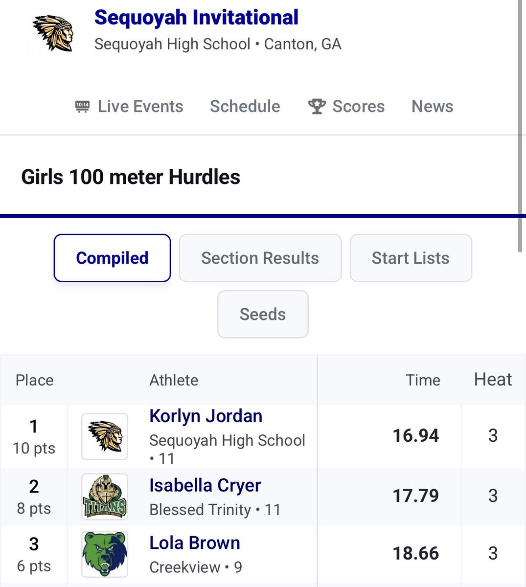 Blessed Trinity Track & Field tweet media