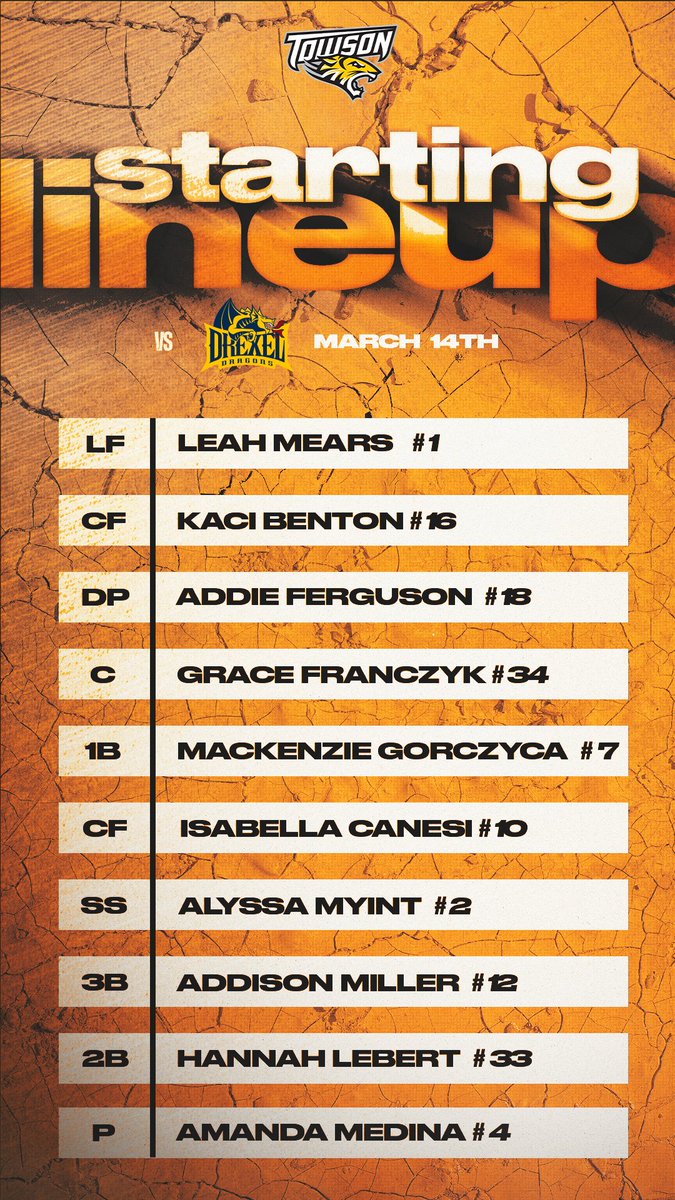 Towson Softball tweet media