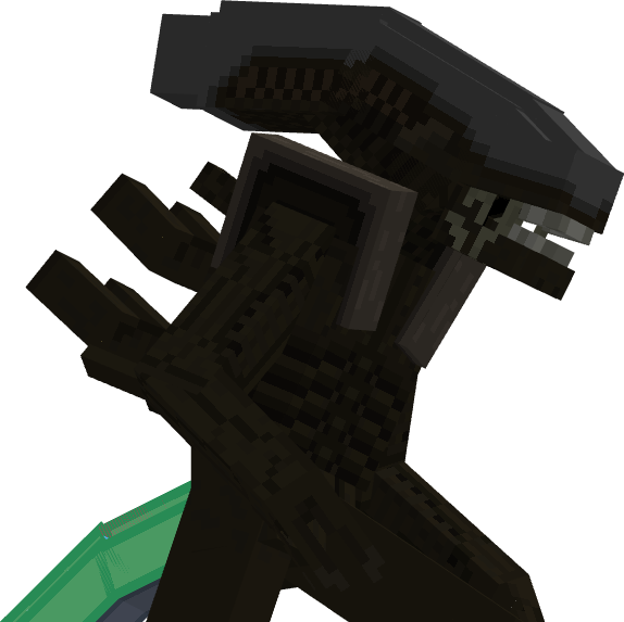 Furotmod's tweet photo. I haven't touched 3D modeling in months 'cause I was focusing on my art, but I'm back at doing both now. Fingers crossed I can keep it up! Here's a Xenomorph retexture I worked on...

New / Old

#xenomorph #alien #blockbench #model3d #pixelart https://t.co/kfpilotmHc