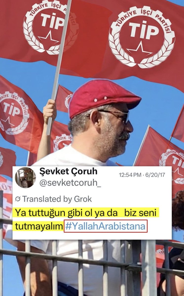 Milleti "Yallah Arabistan'a" diye aşağılayan TİP'li artist Şevket Çoruh Arap illerinde (Dubai'de) mahsur kalmış! 

Fıkra bu kadar!