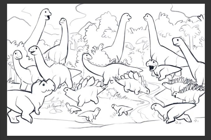 planning to make a large morrison formation dinos print 