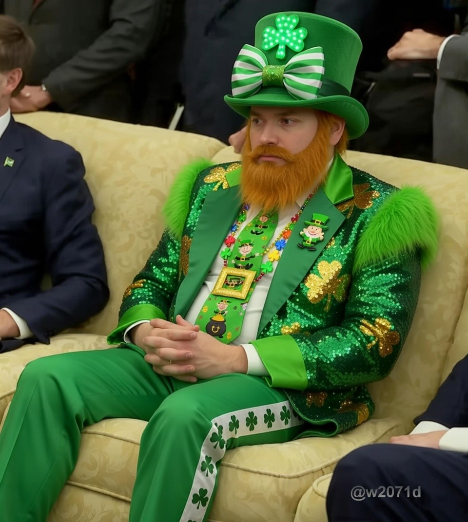 Marco Rubio getting ready for St Patrick's Day🫢🤣🫣