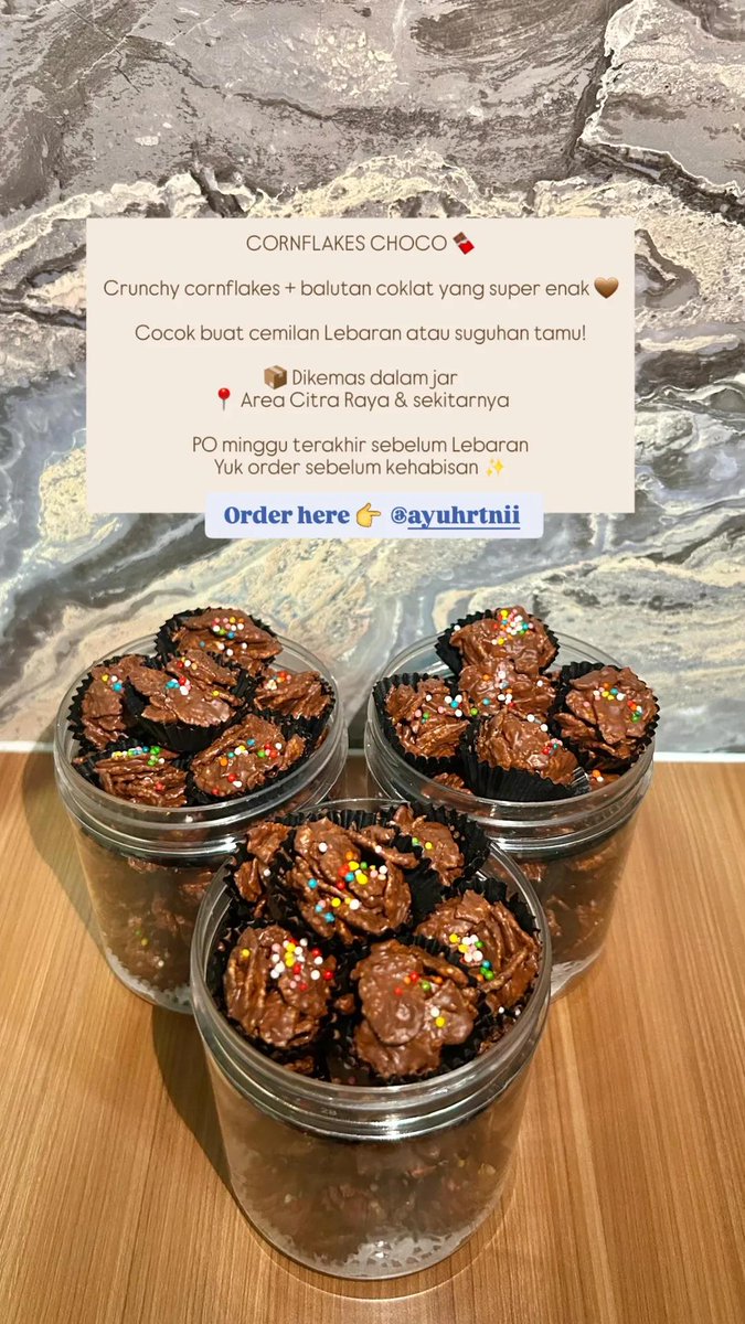 gloomysunshine5's tweet image. Ayooo beli CORNFLAKES CHOCO  guyss, jujurrr nagihh. Aplgg coklatlovers. Coklatnyaaa enak, gabau tengik, gabikin giung juga. 
💰: 55k
📍: Bisa COD curug, bitung, citra  raya, dskitarnya
📩: DM By IG ya
#cornflakes
#coklatlovers
#chococornflakes 
#bitung #curug #citraraya