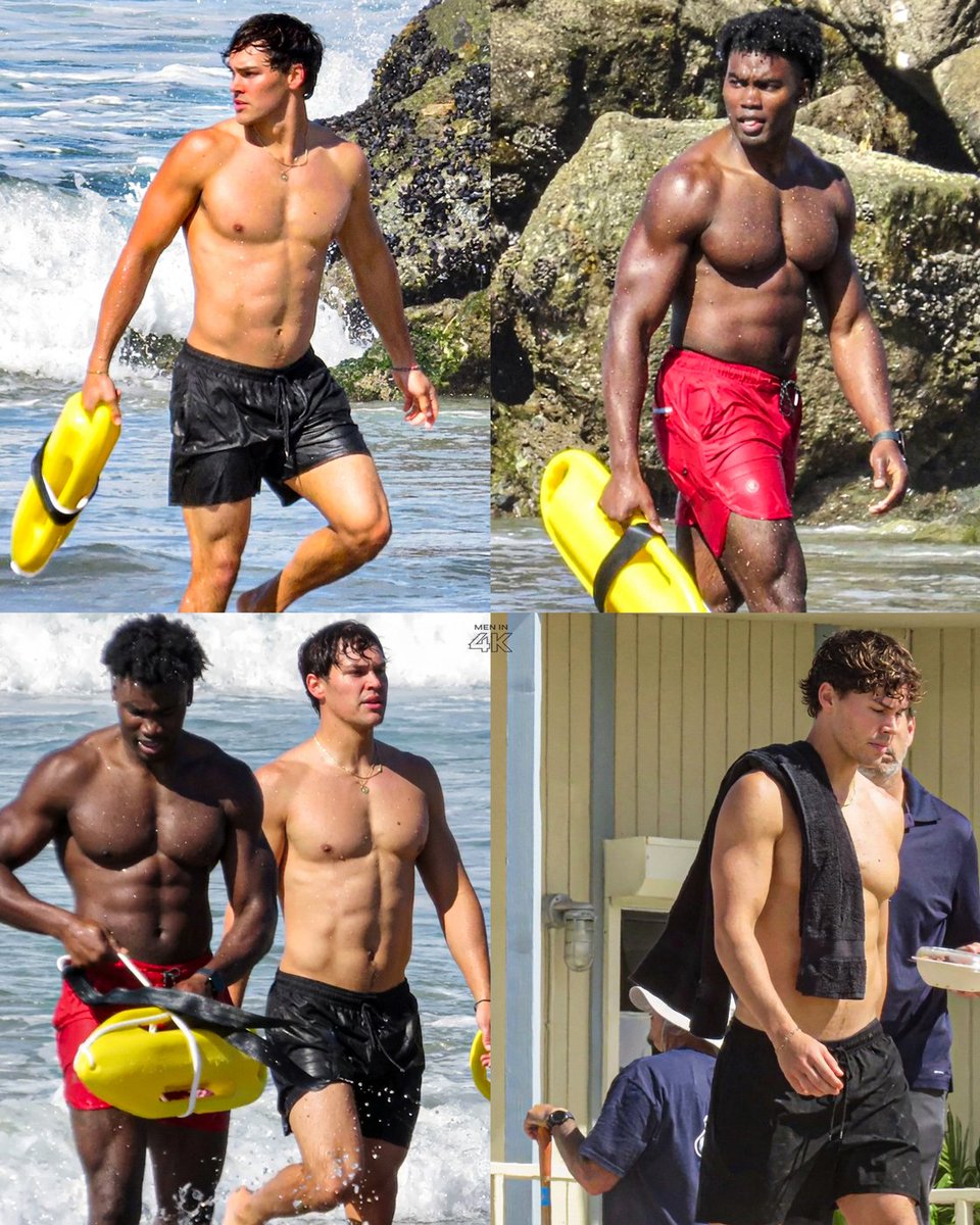 MENin4K's tweet photo. Noah Beck and Thaddeus Lagrone shooting 'BAYWATCH' Reboot at Venice Beach https://t.co/QAPDZ96meb