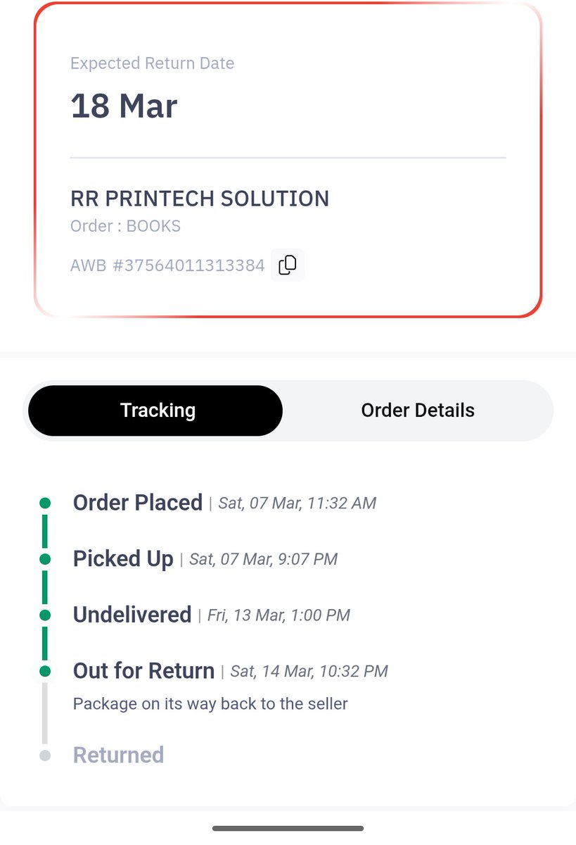 imtushargoel's tweet photo. @Delhivery Poor service.Seller shipped prcel frm Jai to Del to me  bt I never received a single delivery call. Twice the status showed “recipient unavailable”.2day  ur delivry man called me said it ll be delivered by  tmorrow, bt now it shows “back to seller”. This is unaccptble https://t.co/SM7uAmzviu