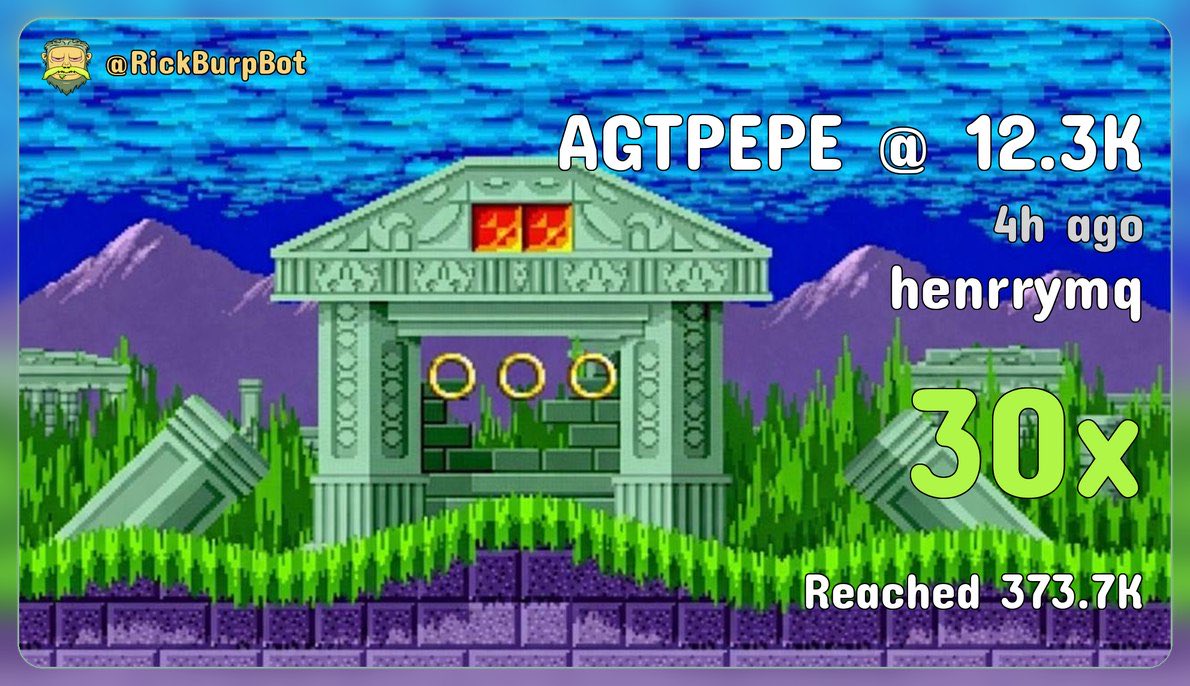 $AGTPEPE hit a nice 30x after it was called in Hopium Arcade at 12.3k marketcap 

Don’t fade the Arcade

Cpjor73K3yUGsYxNAsjy2GHBXGREpn4cHSaSswNUpump