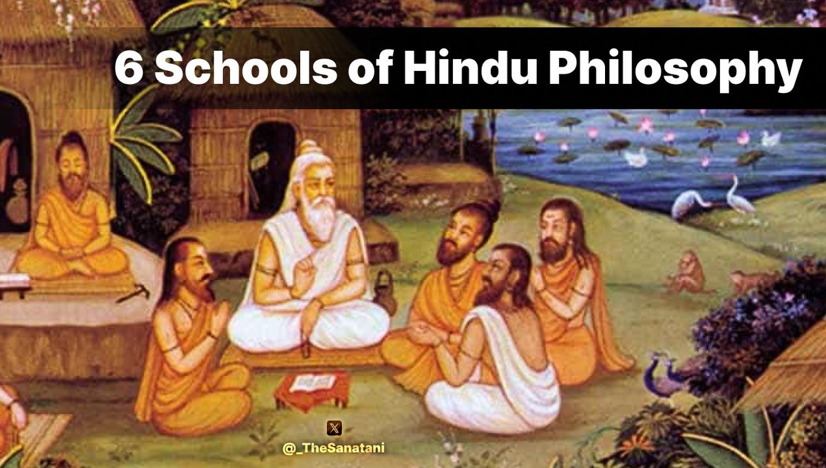 The 6 Classical Schools of Hindu Philosophy… Shad Darshanas 🔥

The philosophical tradition of Sanatana Dharma developed six major systems of inquiry.

👉 These are called the Shad Darshanas… six ways of seeing reality.

> Nyaya… the school of logic and reasoning
> It