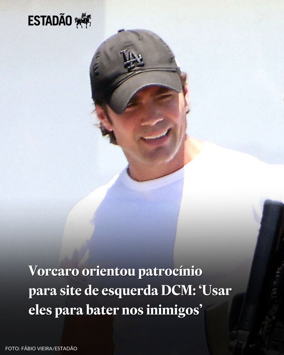 Estadao's tweet photo. Vorcaro orientou patrocínio para site de esquerda DCM: ‘Usar eles para bater nos inimigos’ 🔗 https://t.co/1C1K1qfN1C

Conversas extraídas pela PF citam negociação do Sicário com intermediário para pagamentos ao site Diário do Centro do Mundo: ‘Editor removeu todas as matérias negativas’; site diz que ‘narrativa não encontra respaldo em qualquer documento oficial conhecido’