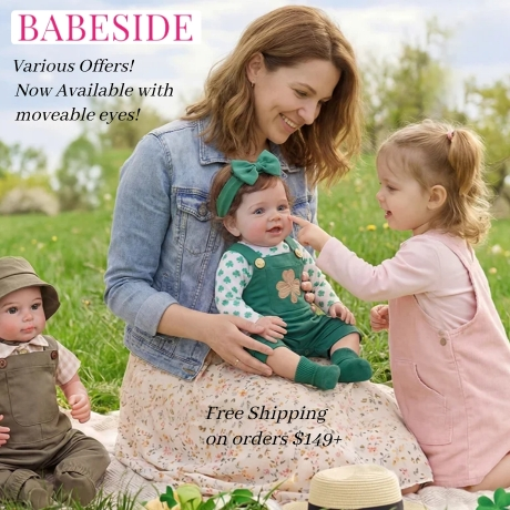 jerseymarketing's tweet photo. https://t.co/zAxYl2v1nd
Babeside was born in 2022. By focusing on the hyper-realistic reborn doll category. Their goal is to lead the growth of the category by providing high-quality dolls, shaping them into the desired hyper-realistic doll brand for families and children worldwide. #FamilyTime #babydolls #dollbeds #dollbottles #dollclothes #dolldiapers #dollplaysets #dollshoes #dollsocks #dolls #minisiliconbabydolls #kids #familyday #familybonding #kidstoys #childrenstoys #playtime #realisticbabydolls #siliconebabydolls #babyclothes