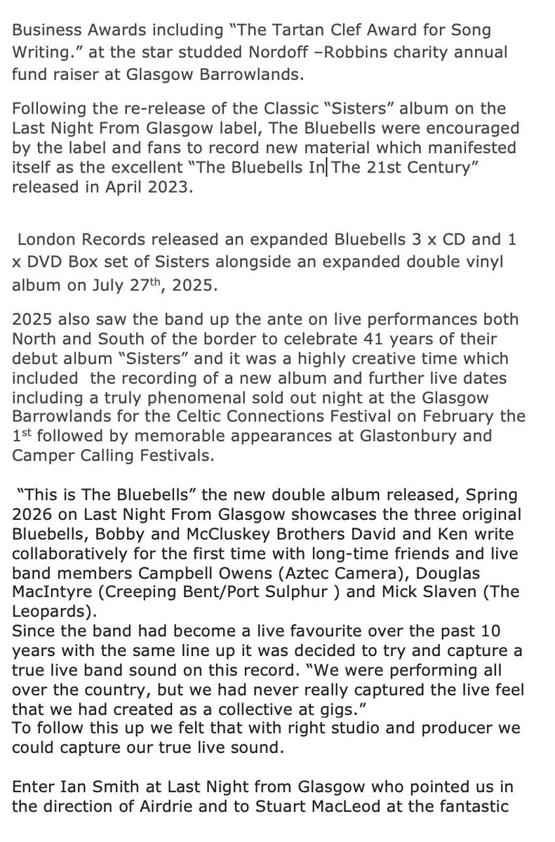 The Bluebells tweet media