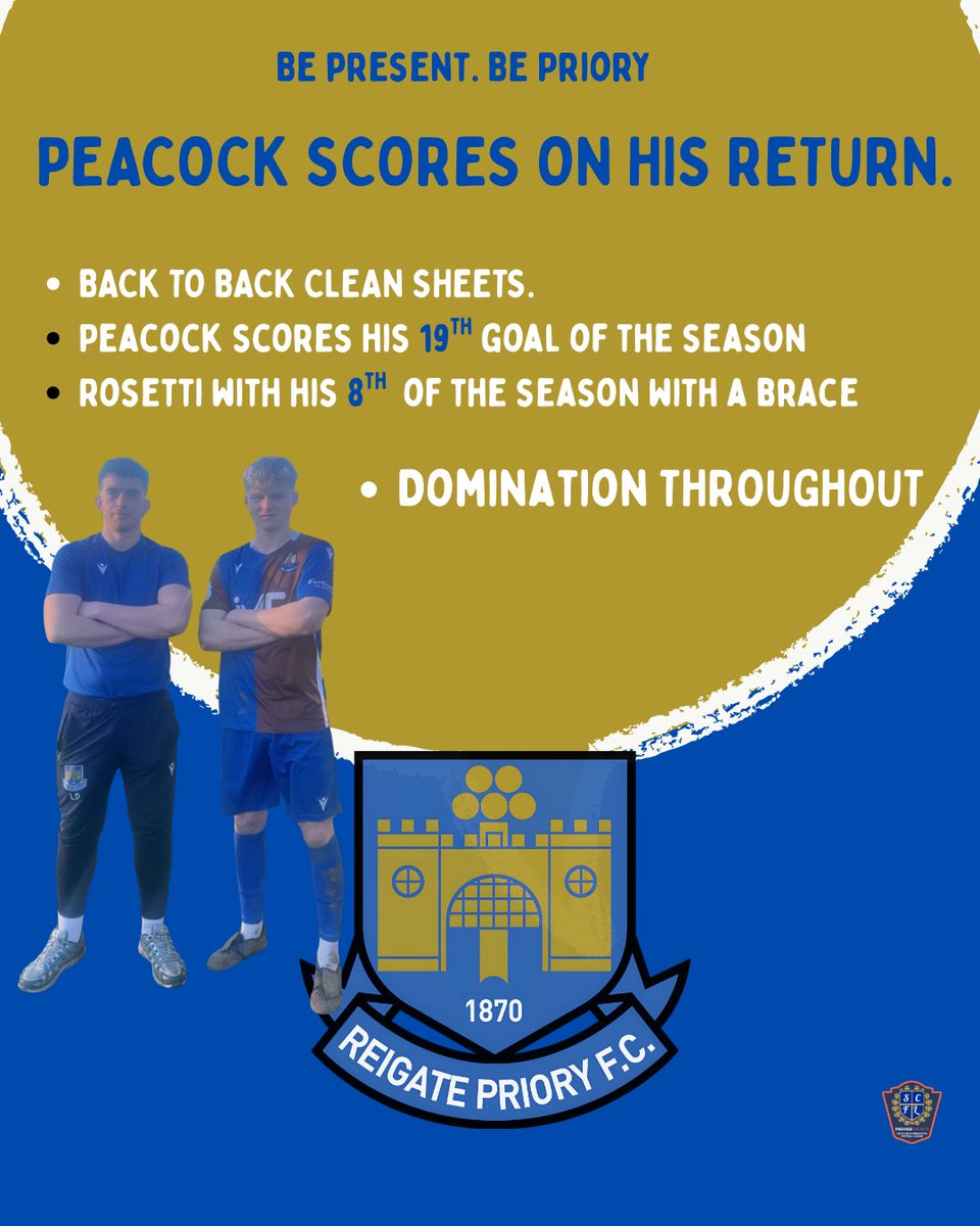 Reigate Priory FC tweet media