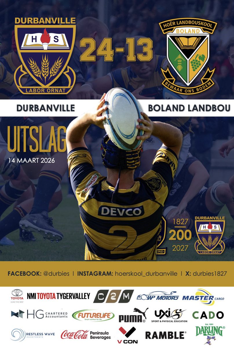 Hoërskool Durbanville tweet media
