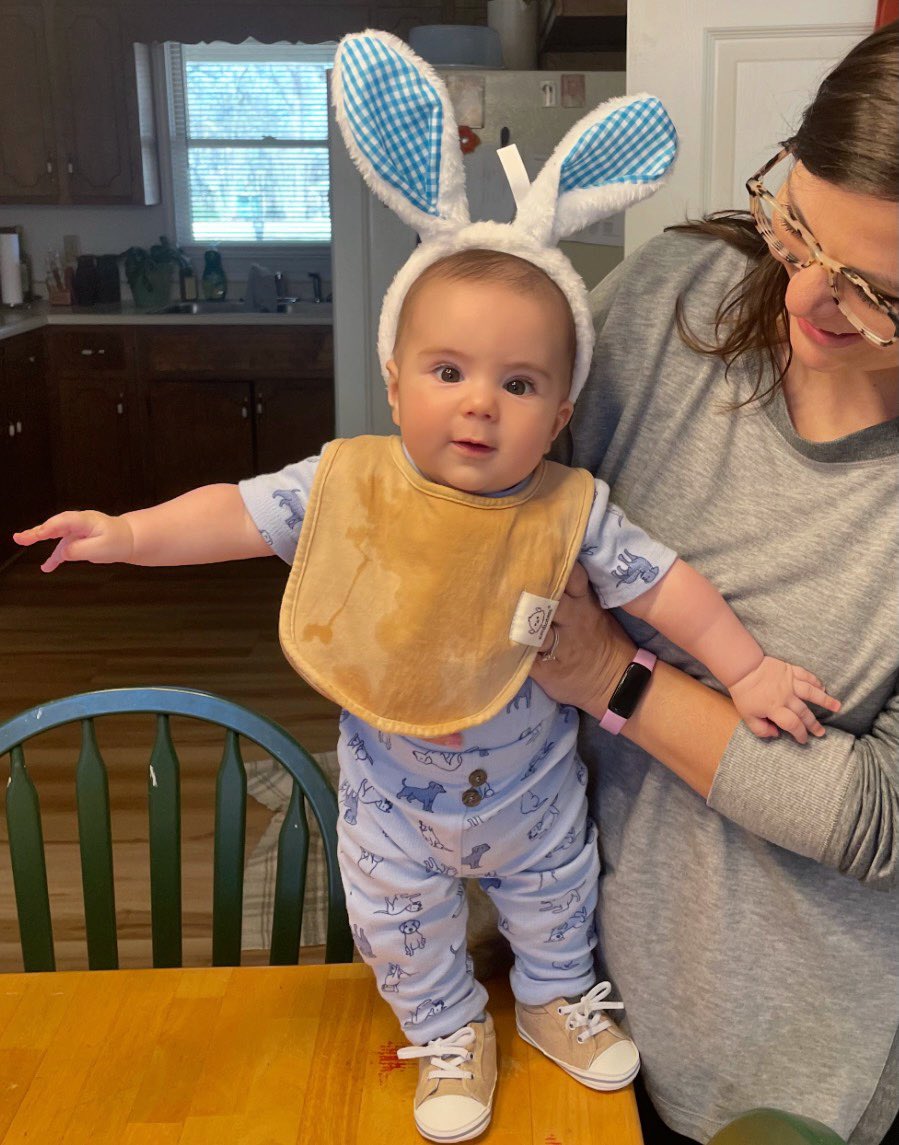 Look who’s ready for Easter 🐣 🐰
