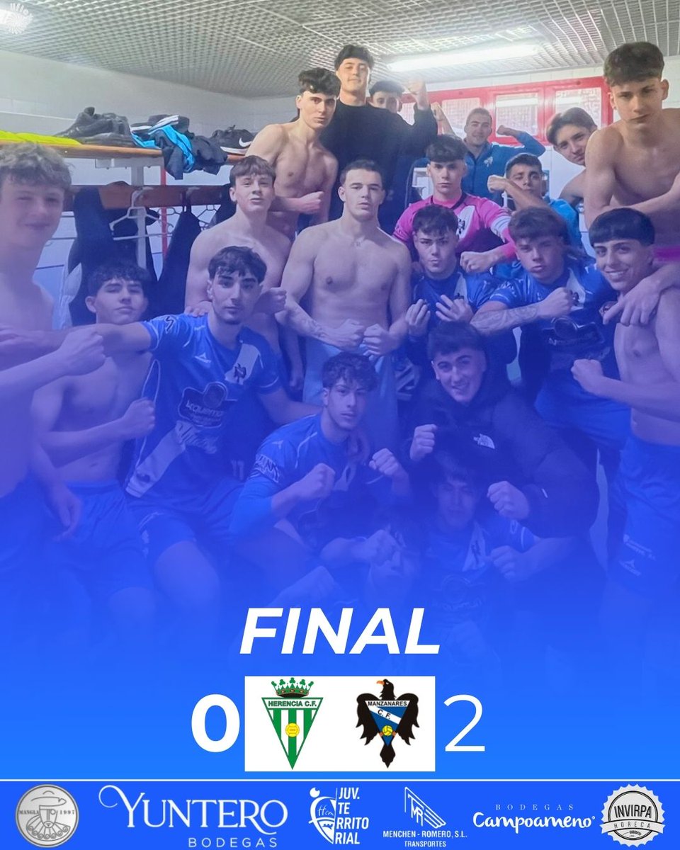 🏁 ¡FINAAALL DEL PARTIDO!
📊 Herencia C.F. 0 - 2 Manzanares C.F.
💙 Partido terminado. Gracias a todos por el apoyo.
#ManzanaresCF #VamosManzanares #FinalDelPartido #Fútbol