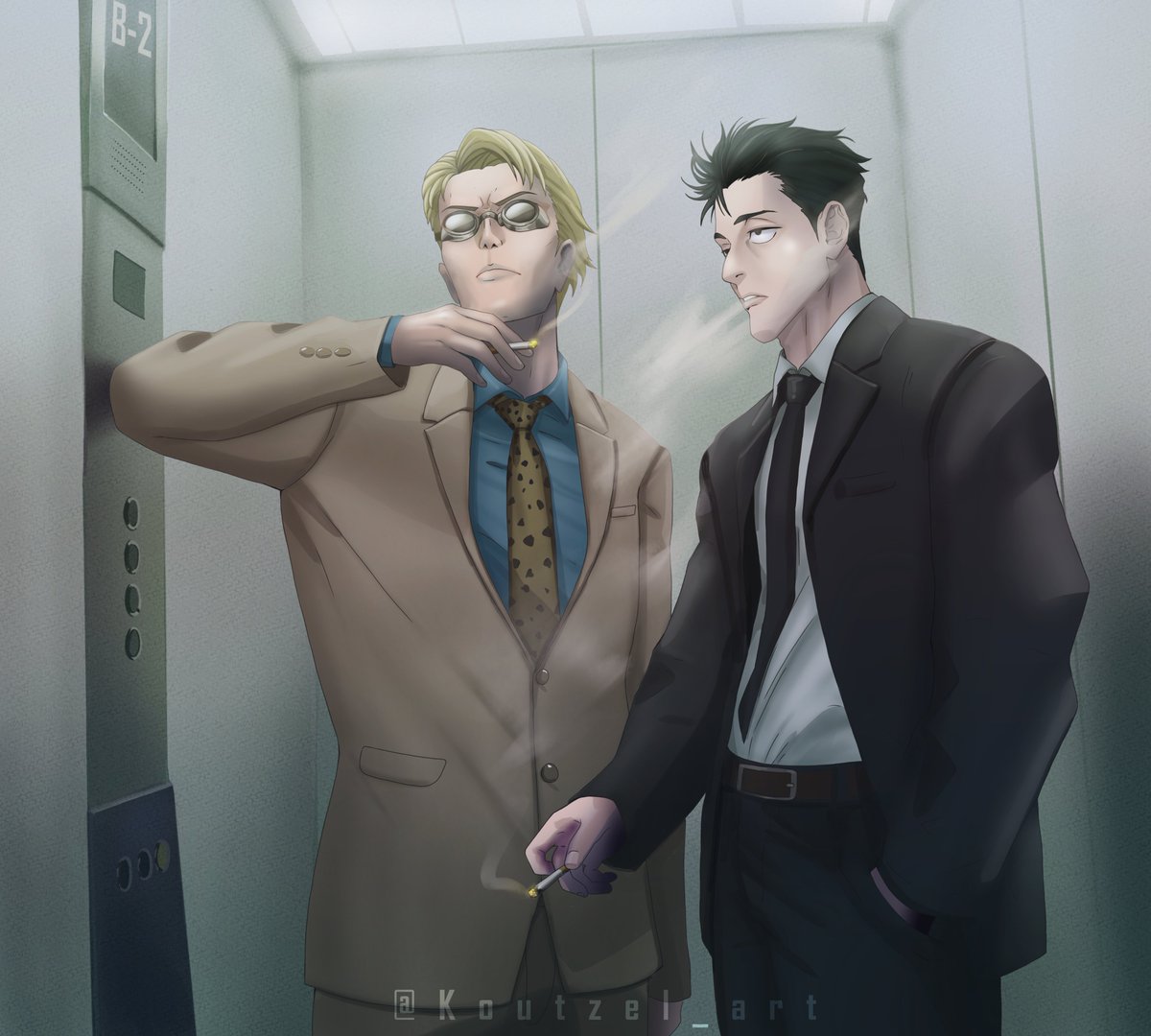 Higuruma &amp; Nanami 🚬🚬

#jujutsukaisen #nanami #higuruma