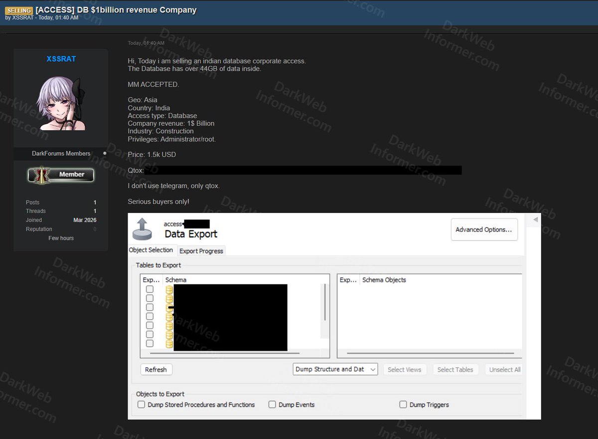 Dark Web Informer tweet media