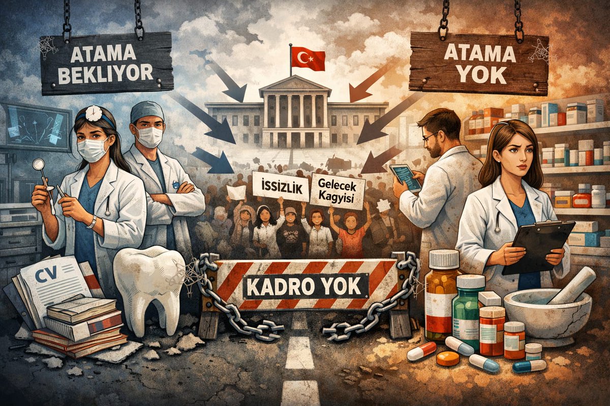 #RteDişEczya10binAtama
<a href="/suayipbirinci/">Doç. Dr. Şuayıp Birinci</a> <a href="/erolozvar/">Erol Özvar</a> <a href="/YuksekogretimK/">Yükseköğretim Kurulu (YÖK)</a> <a href="/drmemisoglu/">Prof. Dr. Kemal Memişoğlu</a> <a href="/profokumus_/">Prof. Dr. Nurullah Okumuş</a> <a href="/RTErdogan/">Recep Tayyip Erdoğan</a>
<a href="/dryasinerkoc/">Dr. Yasin Erkoç</a> <a href="/saglikbakanligi/">T.C. Sağlık Bakanlığı</a>
<a href="/memetsimsek/">Mehmet Simsek</a> <a href="/eczirfan/">Mehmet İrfan Demirci</a>
<a href="/TDB_TDA/">Türk Dişhekimleri Birliği</a> <a href="/tebkurumsal/">Türk Eczacıları Birliği</a>
