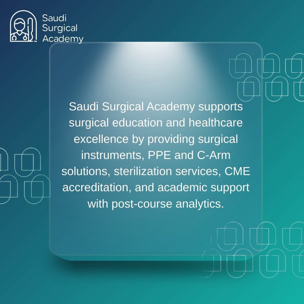 Saudi Surgical Academy tweet media