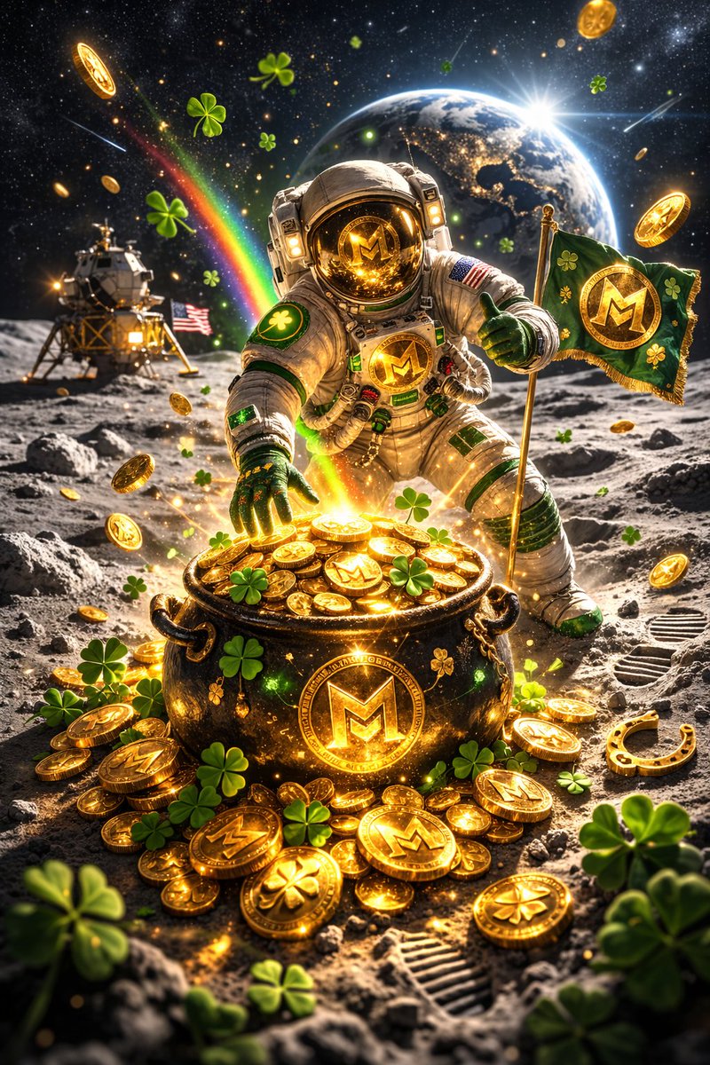 Mooncoin2026's tweet photo. The Moonwalkers never left… we were just loading the bags. 🌕
While others chased noise,
we were building.
Now the treasure chest is open.
And the moon is calling. 🚀
If you see this tweet…
you might be earlier than you think.
🍀🌈💰
$MOONCOIN
#Mooncoin #Moonwalkers #Crypto #Memecoin