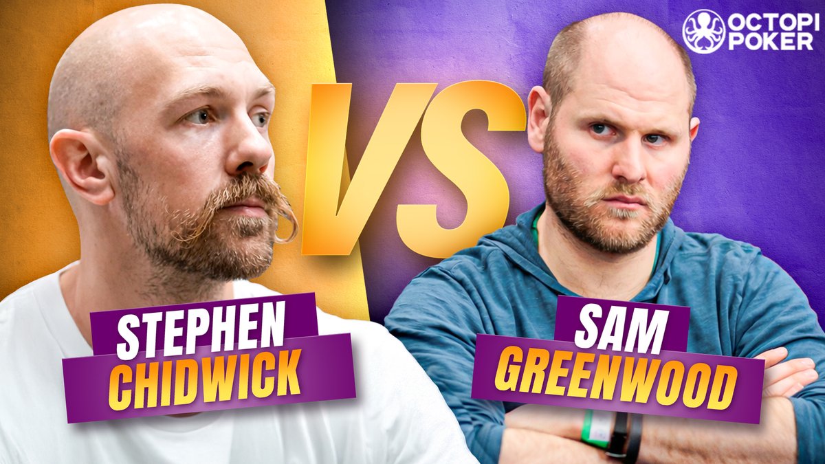 OctopiPoker's tweet photo. Episode 5 of GTO Duel is live on our YouTube channel!

@ChidwickStephen vs @SamGreenwoodRIO! https://t.co/vPbMMfjgri