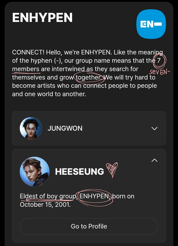oves ; enhypen is 7 tweet media