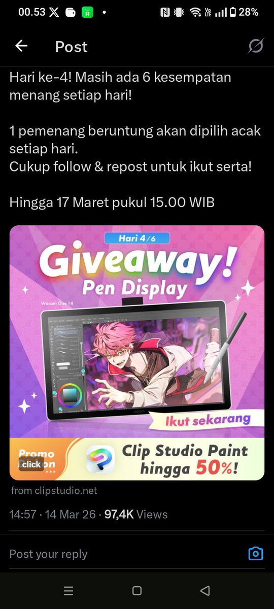 RaplynP's tweet photo. @clipstudiopaint Uwii bismillah 🥹 https://t.co/lQAmCyEqJ4