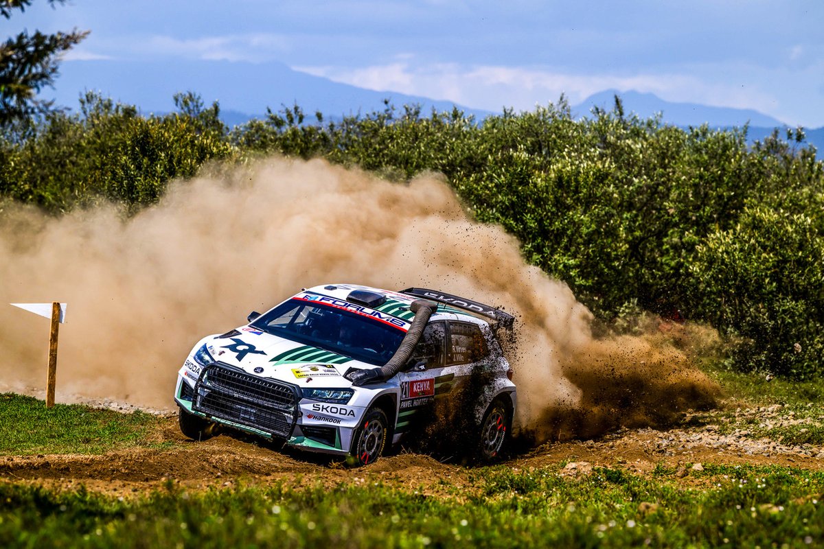 robertvirves's tweet image. Safari Rally Kenya 2026 🇰🇪 
Saturday

What a day! Very challenging day but we managed to grow cap to 55.3s over Greensmith.
4 stages to go tomorrow. 🤞

#STARTER • #Evecon • #Chanz • #Nordauto • #Stilo
@toksportwrt @MotorsportSkoda @OfficialWRC
#WRC #WRC2 #SafariRallyKenya
