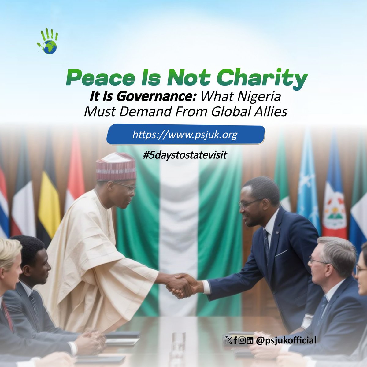 PSJUK_Official's tweet image. While opinions remain divided on what exactly Nigeria should request from the global community, there are a few realistic and forward-looking expectations in the mind of the average Nigerian. And what does a Nigerian want? 

#5daystostatevisit
#PSJUK
#Insecurity