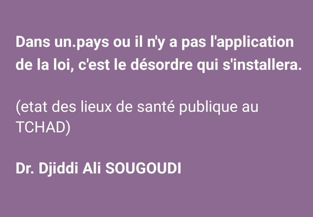 amp_mali's tweet photo. Dans un.pays ou il n'y a pas l'application de la loi, c'est le désordre qui s'installera. 

Dr. Djiddi Ali SOUGOUDI https://t.co/yy3lmS6L1S