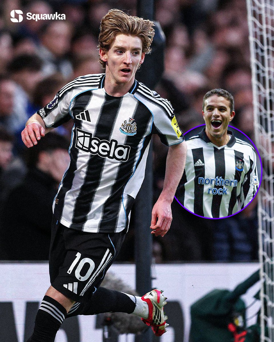 Anthony Gordon has now scored the same amount of Premier League goals for Newcastle as Laurent Robert (22). 🤝