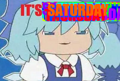 Cirno tells you what day it is tweet media