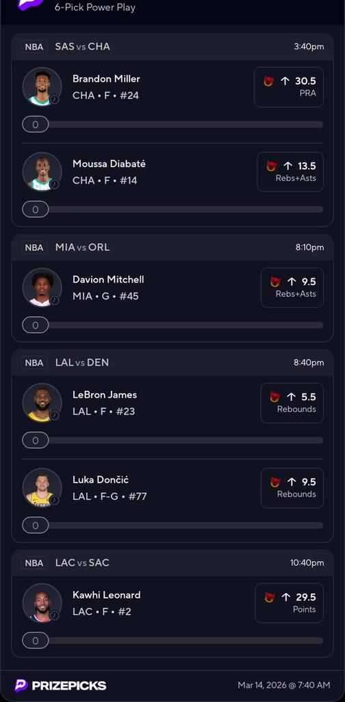 jeramlocks's tweet photo. It's the weekend don't go to crazy guys 🔥💵💸🔥🍽️💵💸🔥🍽️💵💸🔥🍽️

Copy my PrizePicks lineup using this link: 
https://t.co/et0953u1lT

#PrizePicks ⬇️⬇️  #NBA #PrizePicks #GamblingX #NFL
#WCBB ⛹️ | #NBA 🏀 | #CBB 🔥 
#Prizepicks 🔐 | #PROPS | #POTD 📋
#GIVEAWAY 👋 | https://t.co/8vWbtHWqJd