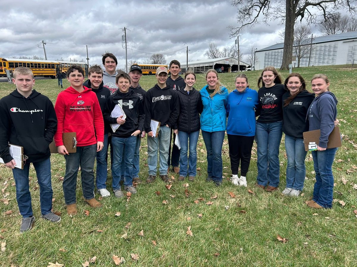 FLFFA's tweet photo. Results from Indian Lake General Livestock Judging has been posted and our team had a really good day placing 11th out of 75 teams. Special shout-out to Lila as she placed 1st out of 585 contestants! Well done everybody! https://t.co/BUqBV4uY7g